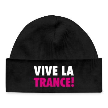 Vive La Trance! (pink) - Baby Organic Beanie - black - Front
