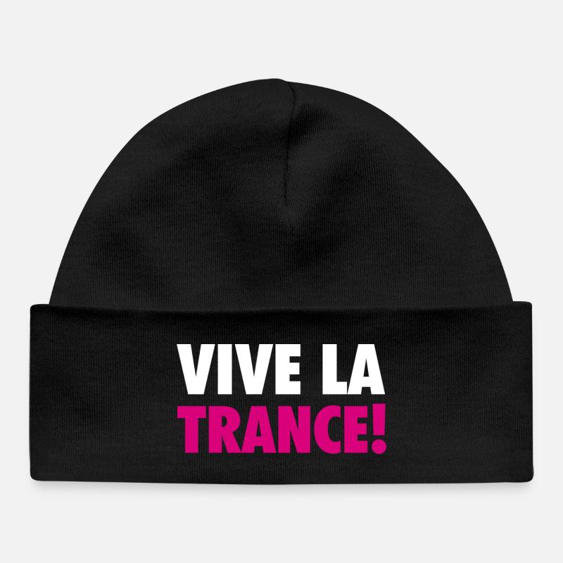 Vive La Trance! (pink) - Baby Organic Mütze - Schwarz