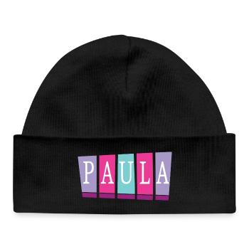 Paula - Bonnet bébé bio - noir - Devant