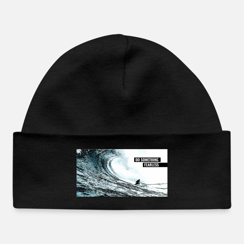 Faites quelque chose d’intrépide - Bonnet bébé bio - noir