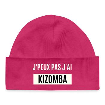 Je peux pas j'ai Kizomba - Bonnet bébé bio - hot pink - Devant