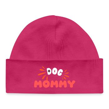 Chien Maman Coeur Canin - Bonnet bébé bio - hot pink - Devant