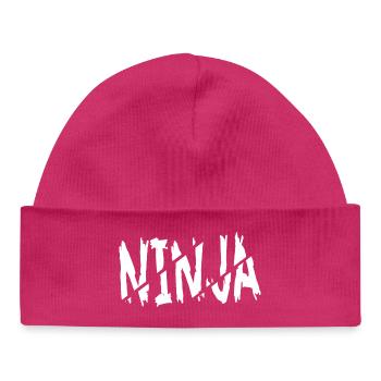 Ninja - Baby Organic Mütze - hot Pink - Vorne