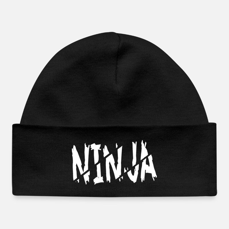 Ninja - Bonnet bébé bio - noir