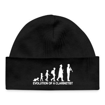 Development of a clarinetist - Baby Organic Beanie - black - Front