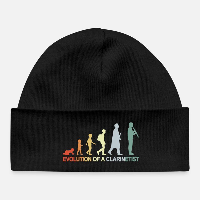Évolution de la clarinette - Bonnet bébé bio - noir