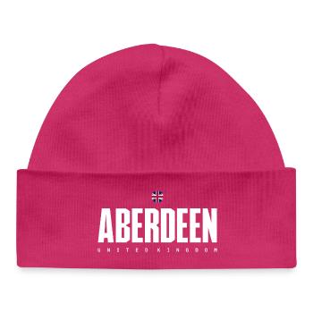 Aberdeen Crest UK Flag - Baby Organic Beanie - hot pink - Front