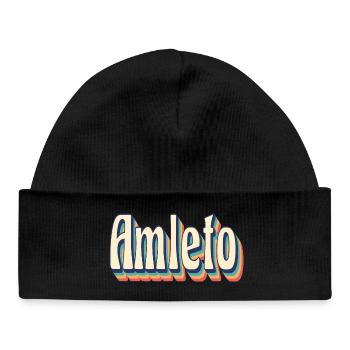 Vintage Retro Hamlet T-Shirt T-Shirt Gift Idea - Baby Organic Beanie - black - Front