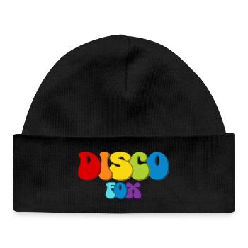 Disco Fox - Baby Organic Mütze - Schwarz - Vorne