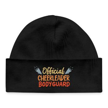 Garde du corps officiel de pom-pom girl - Bonnet bébé bio - noir - Devant