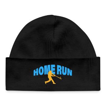 HOME RUN - Baby Organic Mütze - Schwarz - Vorne