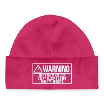 alpinisme - Bonnet bébé bio - hot pink - Devant