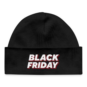 Bold Black Friday Text - Baby Organic Mütze - Schwarz - Vorne