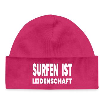Surfing - Baby Organic Beanie - hot pink - Front