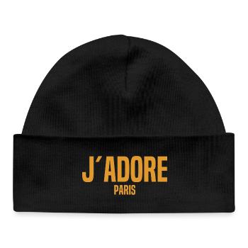 J´Adore Paris - I love Paris - France - Frankreich - Baby Organic Beanie - black - Front