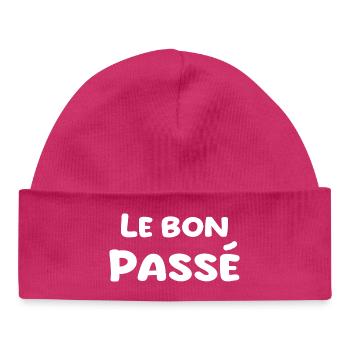 nostalgia for the past - Baby Organic Beanie - hot pink - Front