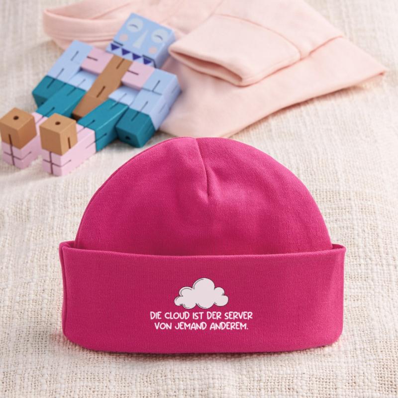 Technical Support THE CLOUD IS THE SERVER Baby Organic Beanie