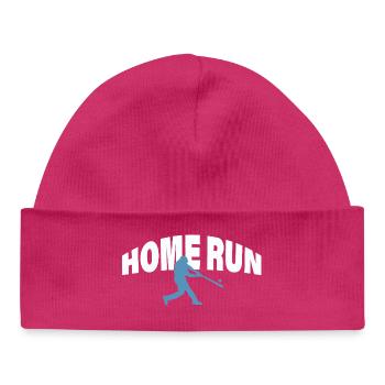 Home Run - Baby Organic Beanie - hot pink - Front