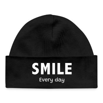 Sourire Chaque Jour - Bonnet bébé bio - noir - Devant
