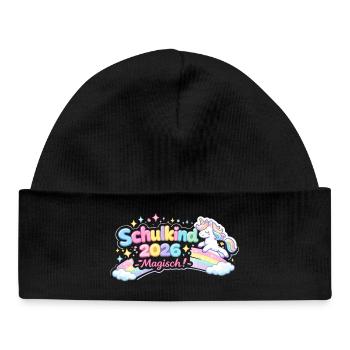 Don d’inscription à l’école magique 2026 pour les écoliers - Bonnet bébé bio - noir - Devant