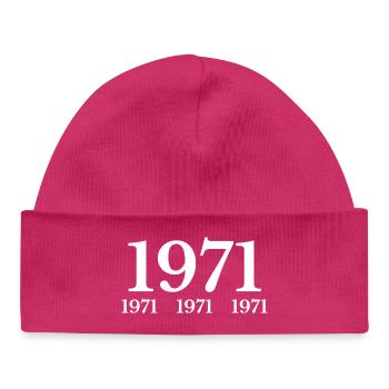 1971 - Baby Organic Mütze - hot Pink - Vorne