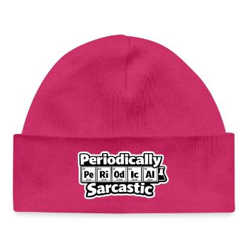 Periodically Sarcastic – Chemie Humor - Baby Organic Mütze - hot Pink - Vorne
