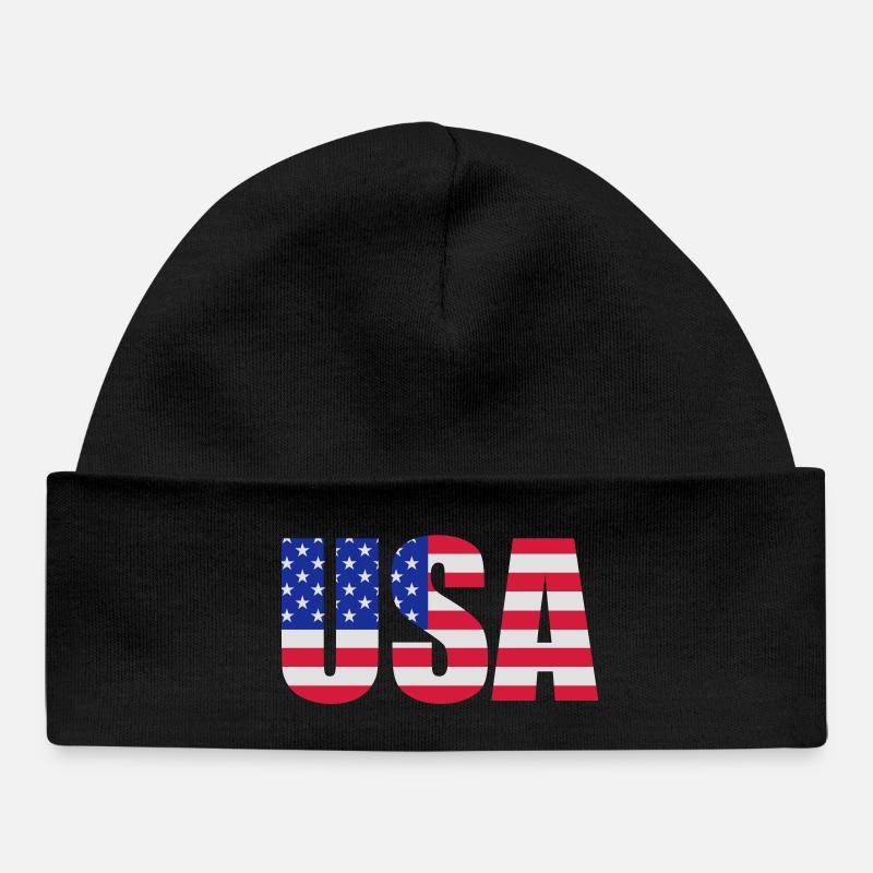 USA - Bonnet bébé bio - noir