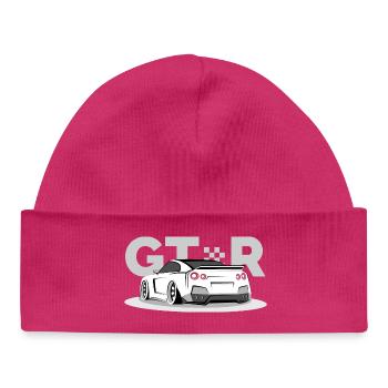 gtr racing car cars classic classic - Baby Organic Beanie - hot pink - Front