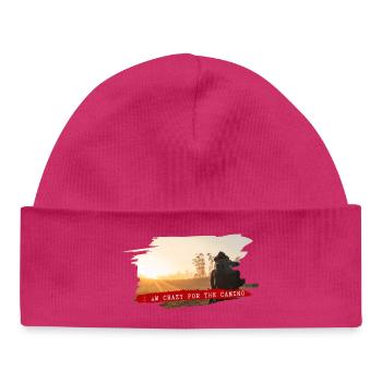 Fou pour le Camino - Bonnet bébé bio - hot pink - Devant