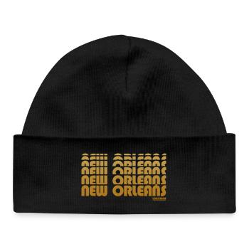 Nouvelle-Orléans Louisiane - Bonnet bébé bio - noir - Devant