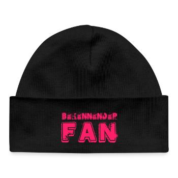LETTRAGE PROFESSANT FAN - Bonnet bébé bio - noir - Devant