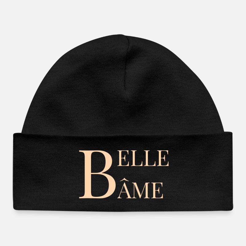 belle âme - Bonnet bébé bio - noir