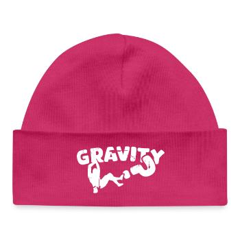 escalade de bloc gravitaire grimpeur roche d’occasionregarder - Bonnet bébé bio - hot pink - Devant