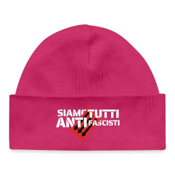 Siamo Tutti Antifascisti | Déclaration politique - Bonnet bébé bio - hot pink - Devant