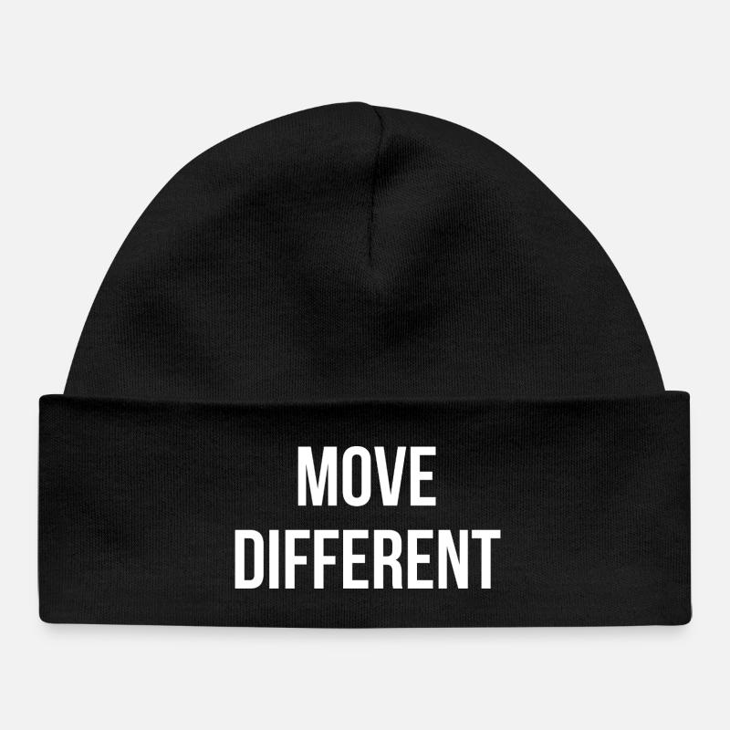 MOVE DIFFERENT. | Greyline Official - Baby Organic Mütze - Schwarz