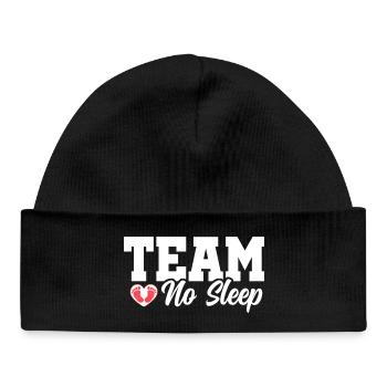 Team No Sleep - Baby Organic Mütze - Schwarz - Vorne