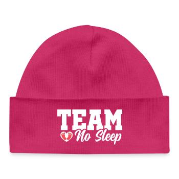 Team No Sleep - Baby Organic Mütze - hot Pink - Vorne