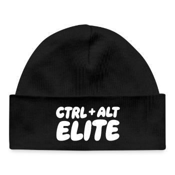 Ctrl Alt Elite: Keyboard Gamer Tee - Baby Organic Mütze - Schwarz - Vorne