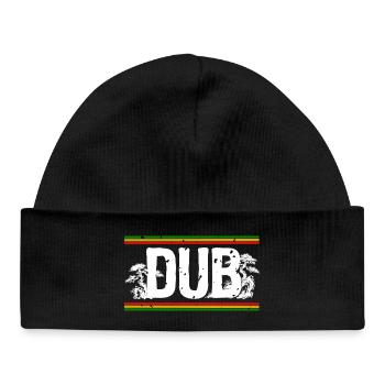 Dub Roots Reggae Forest - Baby Organic Beanie - black - Front