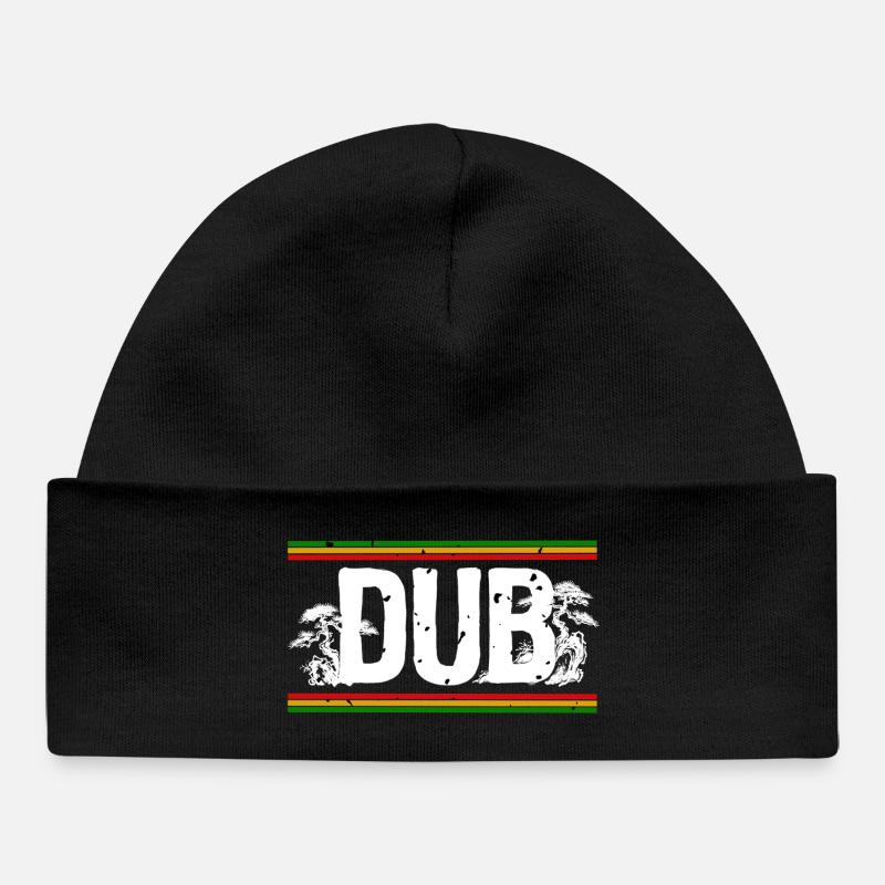 Dub Roots Reggae Wald - Baby Organic Mütze - Schwarz