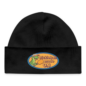 Les joueurs drôles de pickleball adorent les raquettes de pickleball - Bonnet bébé bio - noir - Devant