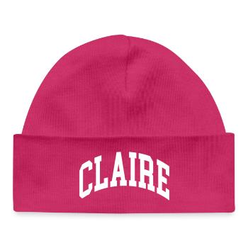 Claire - Bonnet bébé bio - hot pink - Devant