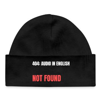 404 : Audio anglais non trouvé - Bonnet bébé bio - noir - Devant