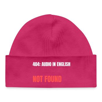 404 : Audio anglais non trouvé - Bonnet bébé bio - hot pink - Devant