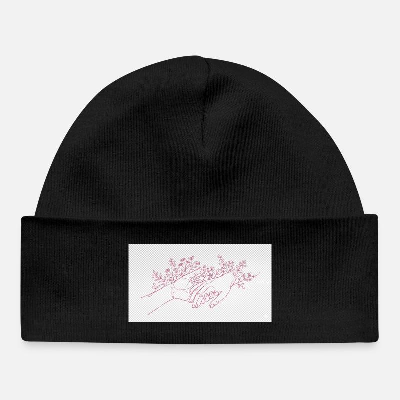 Hand of the Protector - Baby Organic Beanie - black