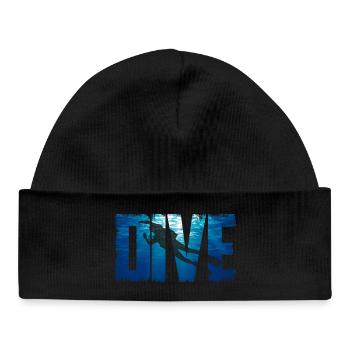 Plongée sous-marine - Bonnet bébé bio - noir - Devant