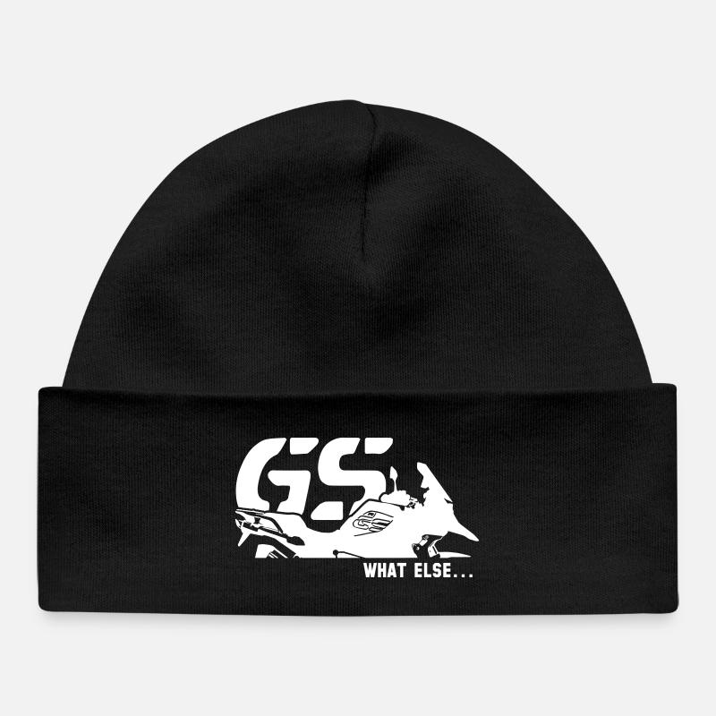 Moteur Boxer cadeau motard motard - Bonnet bébé bio - noir