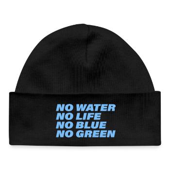 WATER - Baby Organic Beanie - black - Front