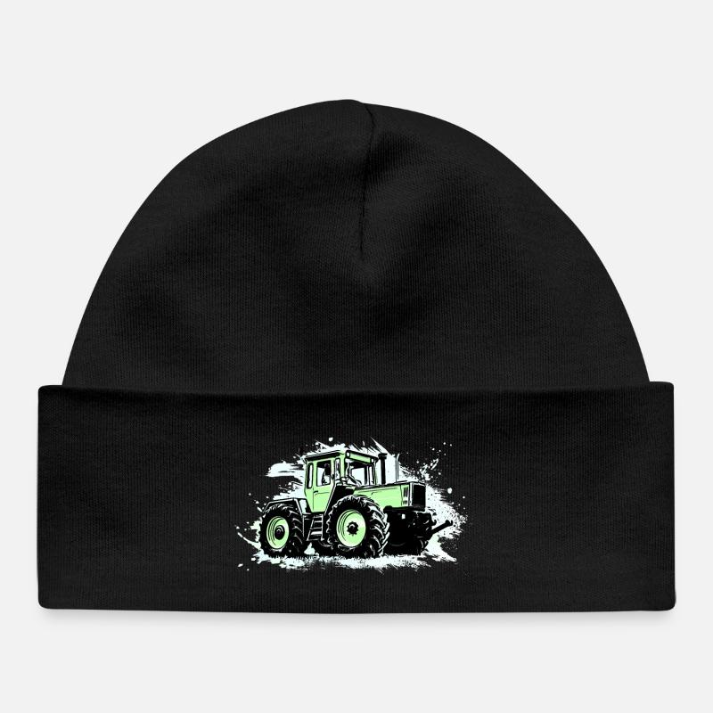 Tracteur vert - MB-trac 1300 - Bonnet bébé bio - noir