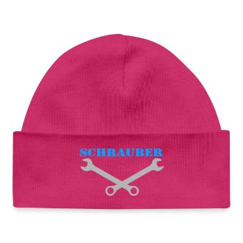 Schrauber , Kultschrauber ........................ - Baby Organic Mütze - hot Pink - Vorne